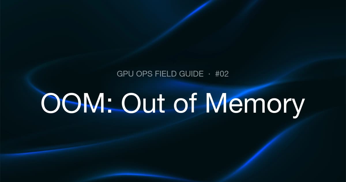 OOM Root Cause for Inference Workloads